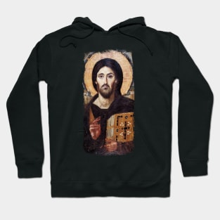 Icon of Jesus Christ the Pantokrator Hoodie